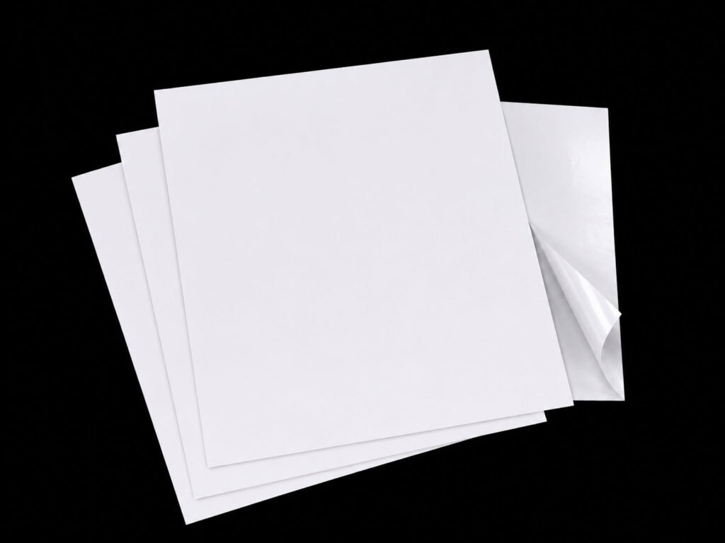 papel couche autoadherible
