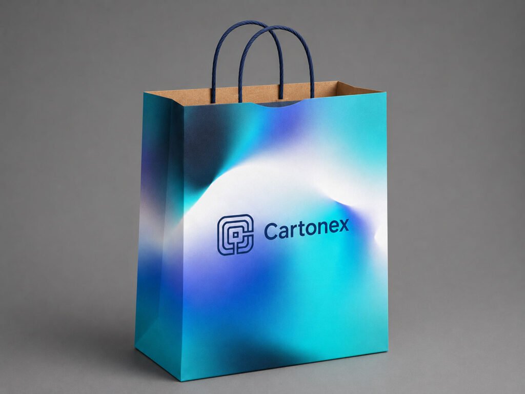 bolsa kraft con asas